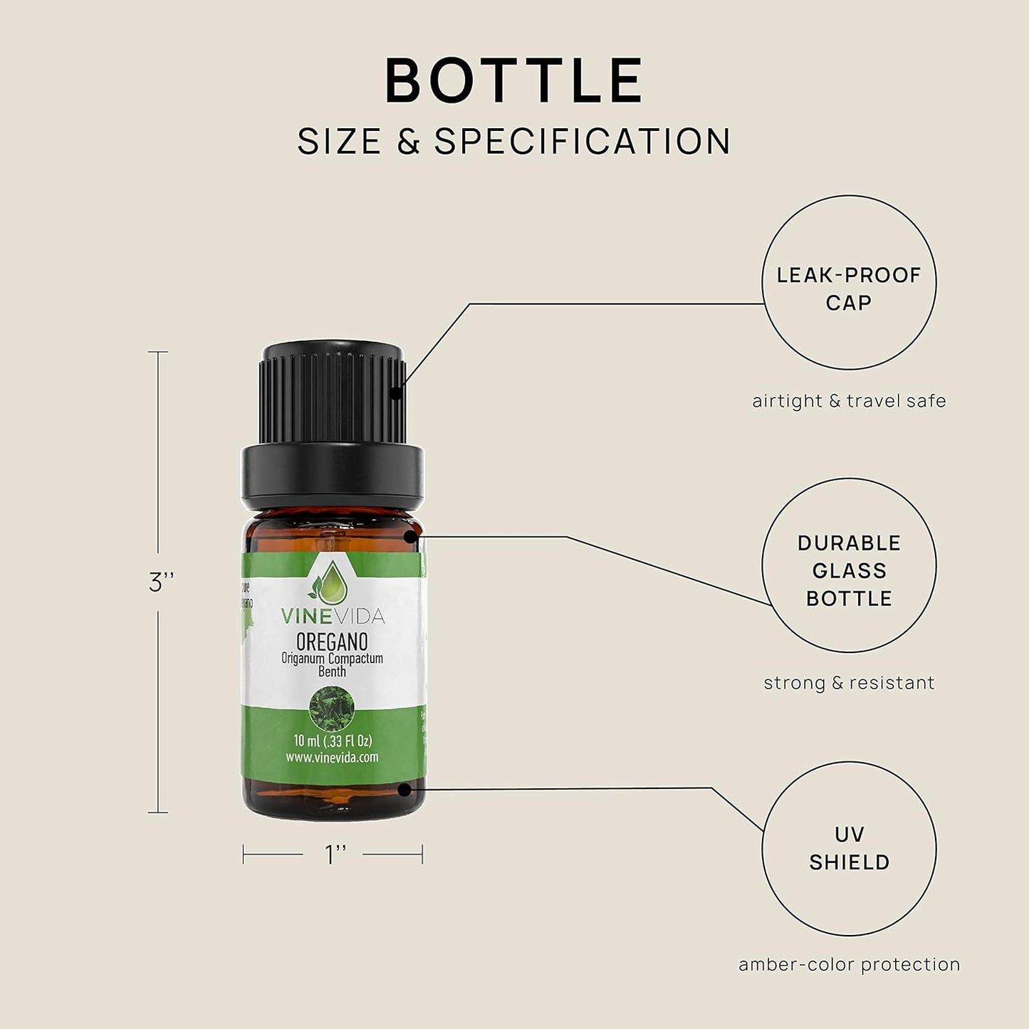 VINEVIDA Oregano Essential Oil 10 mL-Undiluted Oregano Oil 10 mL-Oregano Candle Oil Scent-DIY Candle Scents for Candlemaking-10 mL Essential Oil for Soap Making Safe for Skin (4OZV-OBP-ORE-80P-10ML)