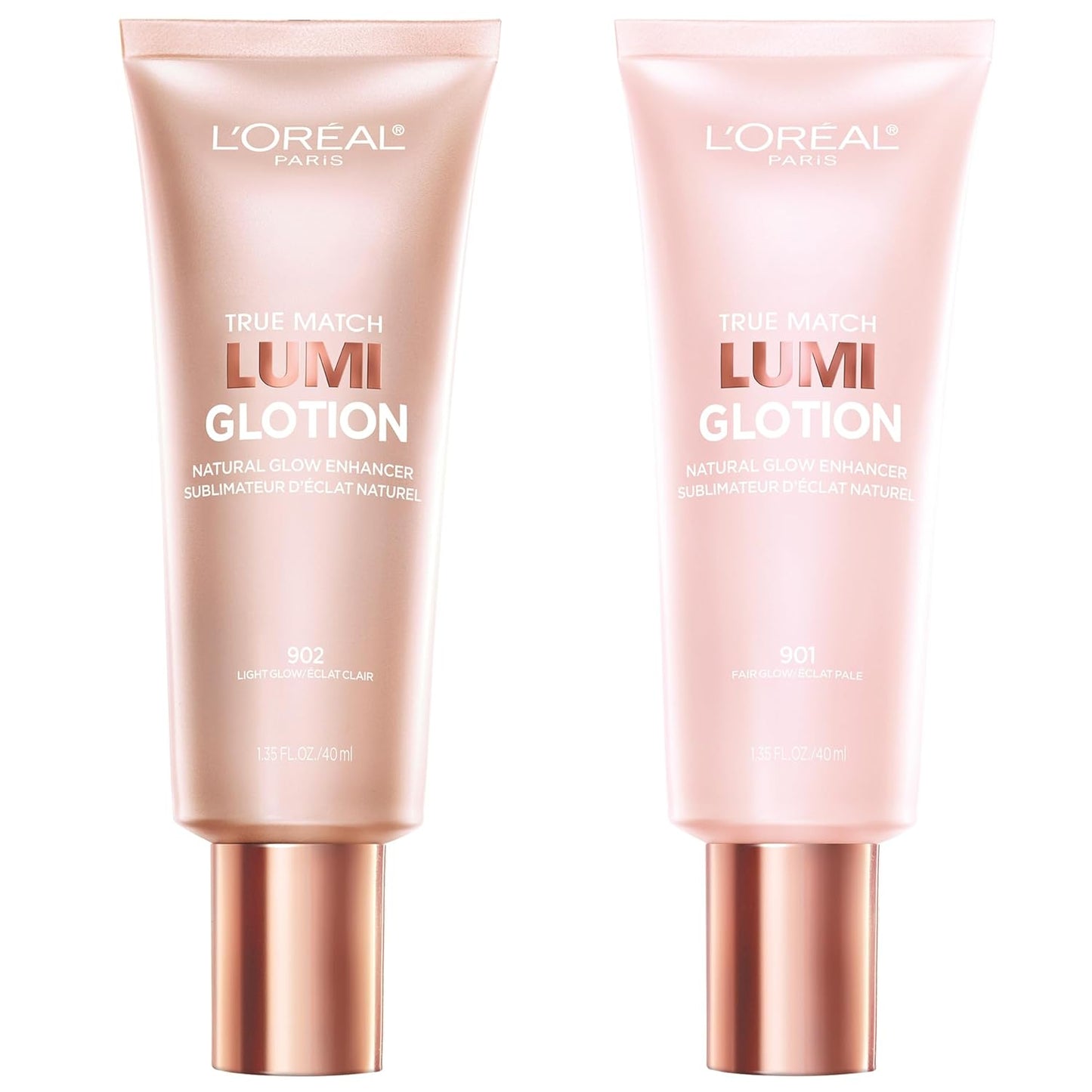 L’Oréal Paris True Match Lumi Glotion Light and Fair Bundle, Highlighter and Bronzer For Radiant Glow, Pack of 2