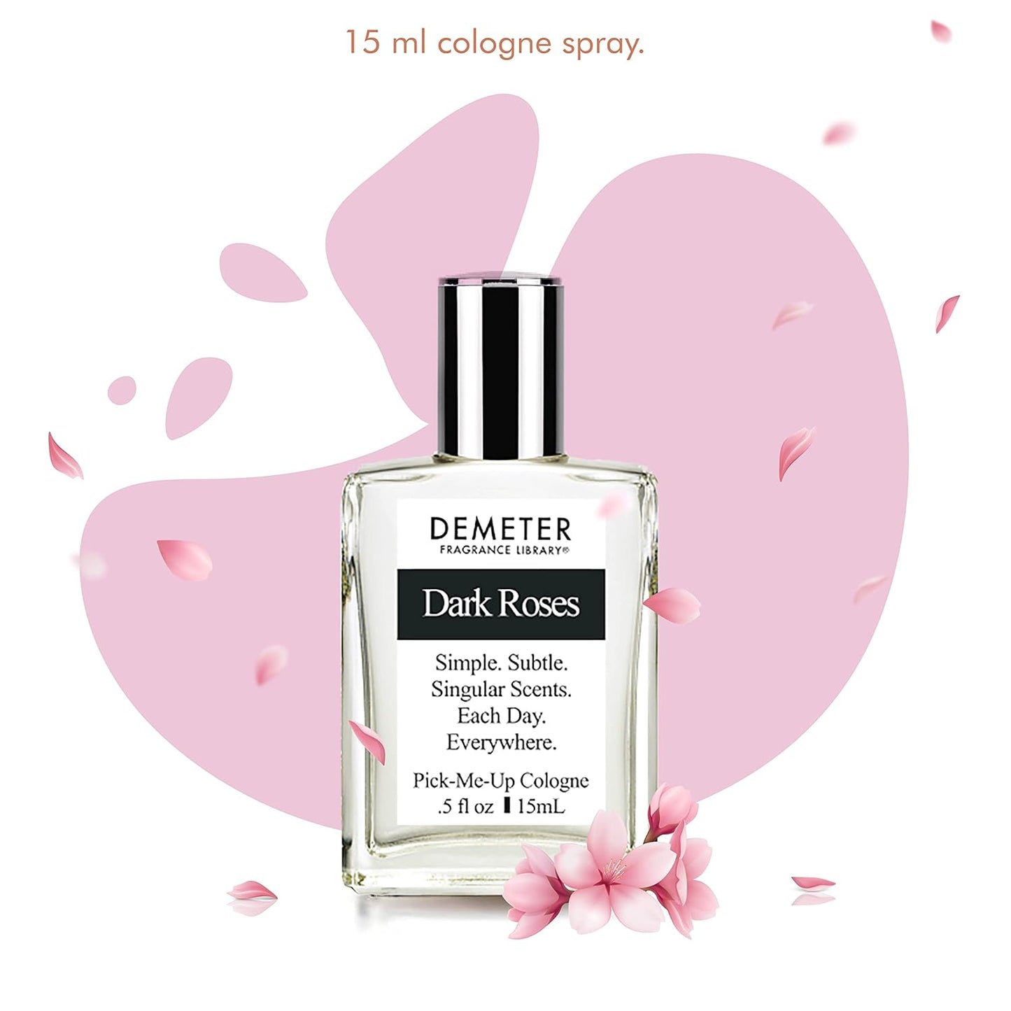 DEMETER Fragrance's Dark Flowers Humongous Miniature Set of 4 - Witching Hour - Dark Roses - Vampire Blooms - Transfixed - Perfume Sampler Set for Women