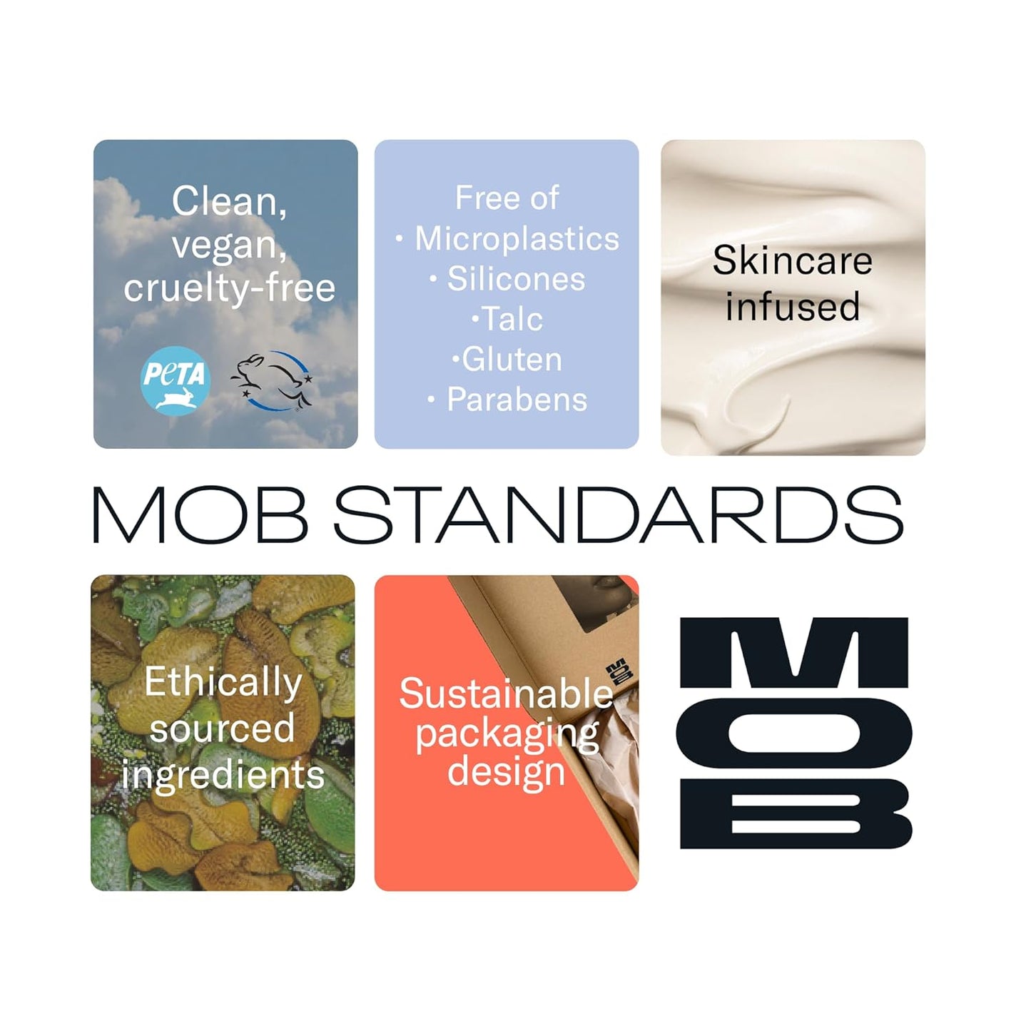 MOB Beauty Cream Clay Eyeshadow M107 – Golden Wheat | Skincare-Infused, Vegan, Cruelty-Free, Blendable Cream-to-Velvet Finish, Buildable Pigment, Clean Eyeshadow in Sustainable, Biodegradable Compact