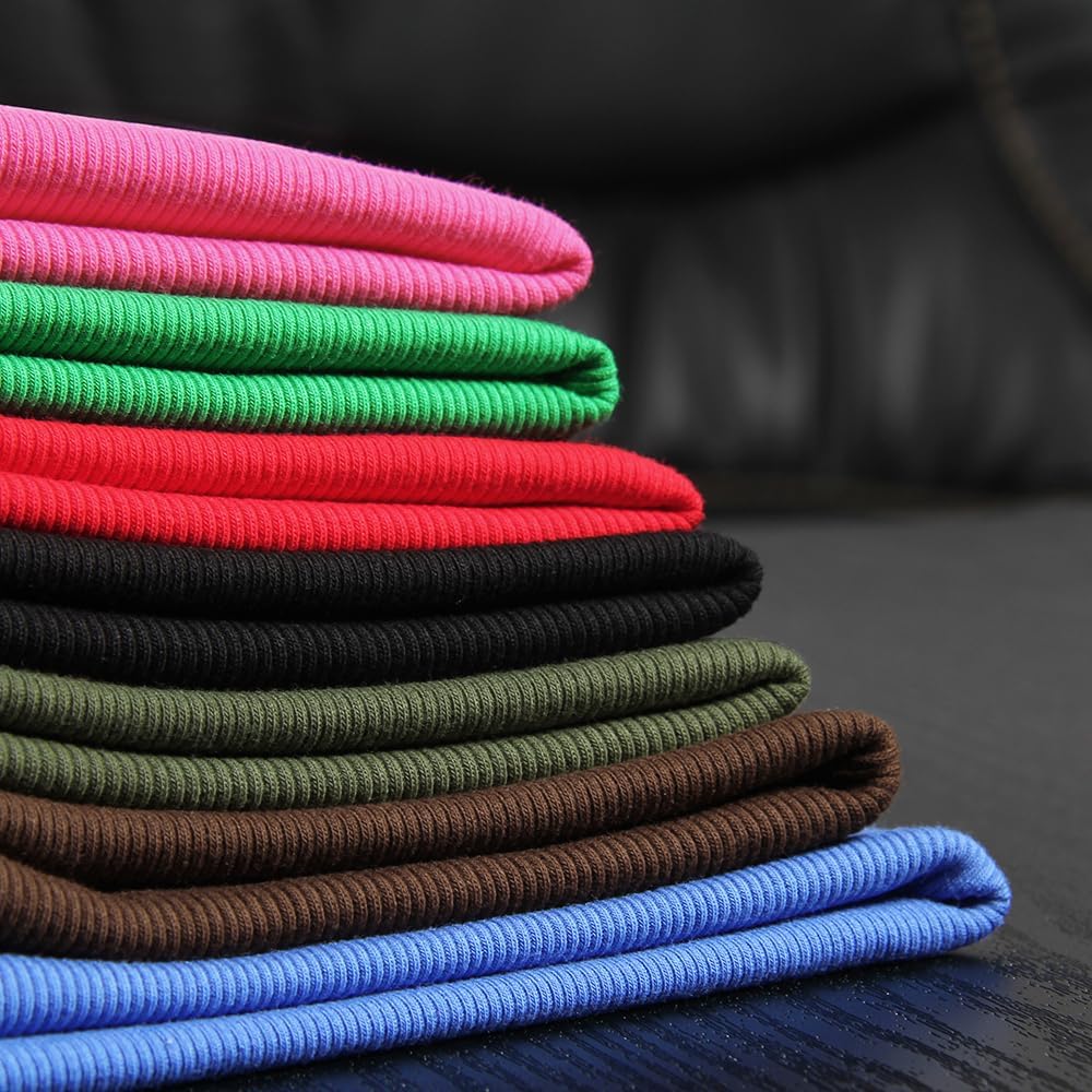 GEMBERA Womens Sleeveless Racerback High Neck Casual Basic Cotton Ribbed Fitted Tank Top