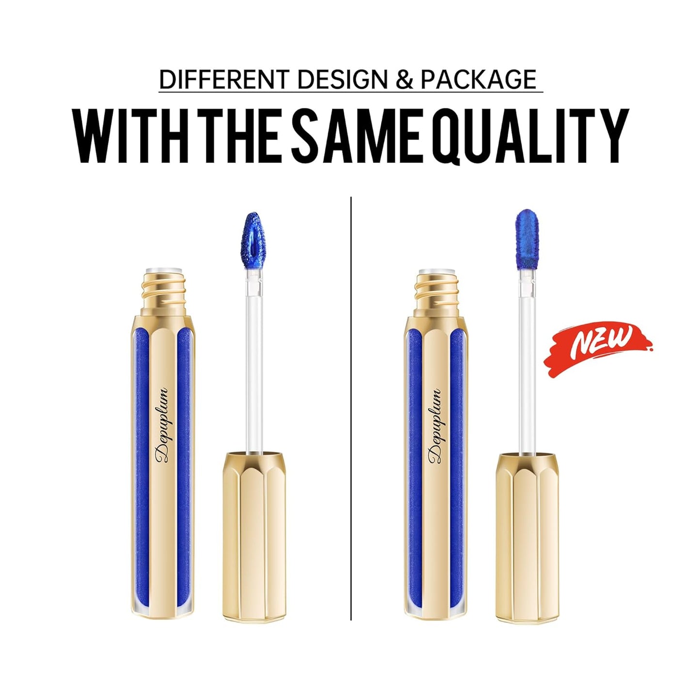 Bronze Lipsticks for Women Metallic Lipstick Long Lasting Non Stick Cup Lip Gloss, Metal Shine Lightweight Hydrating Full Coverage Lip Color, P103 Fantasy