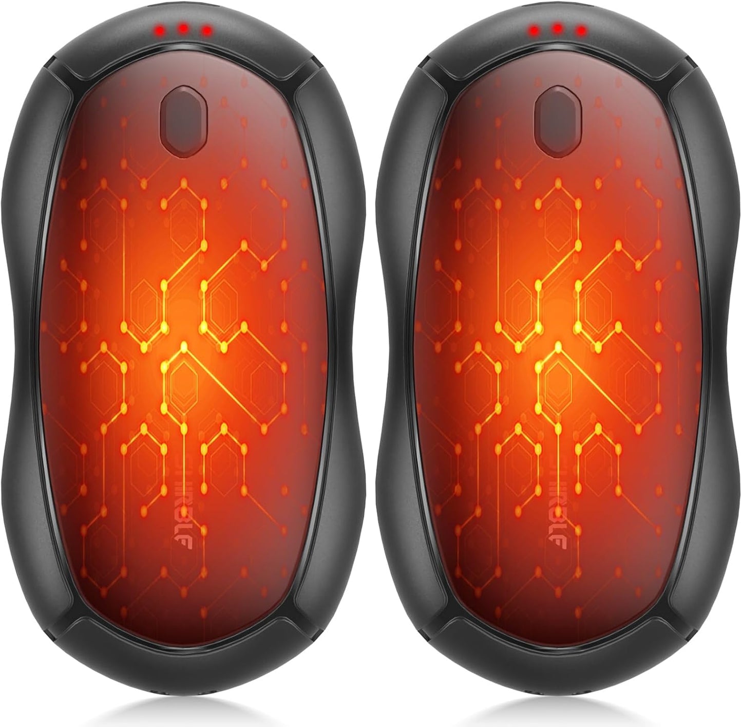 Hand Warmers Rechargeable, Electric Hand Warmers 2 Pack with Smart Chips Long Safe Heat, Portable Pocket Heater,Gifts for Christmas,Golf,Camping,Hunting, Stocking Stuffers