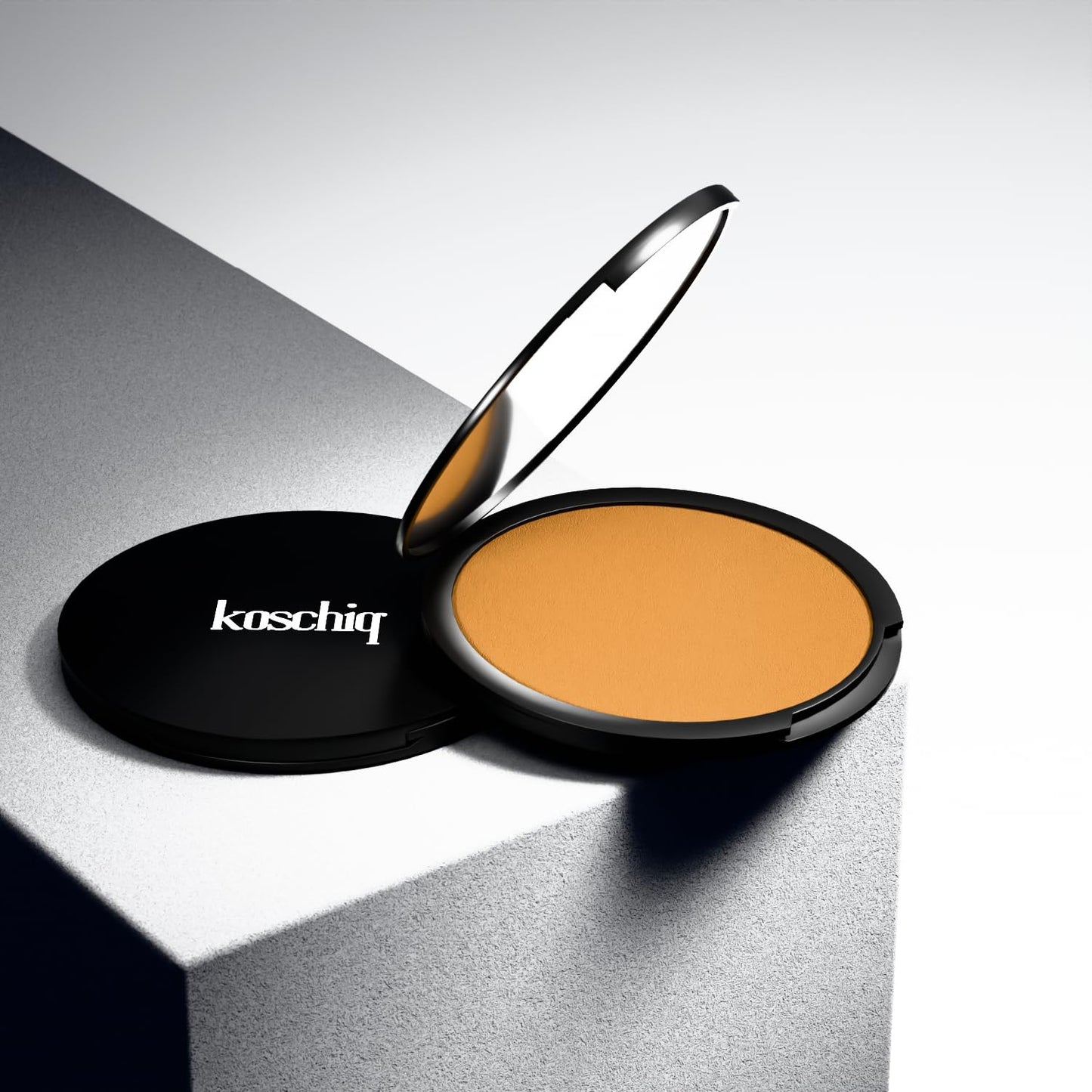 Koschiq Soft Matte Powder + Foundation – 2-in-1 Compact with Oil Control & Blurring Effect | Longwear, Buildable Matte Finish | K-50. Medium with warm neutral undertone
