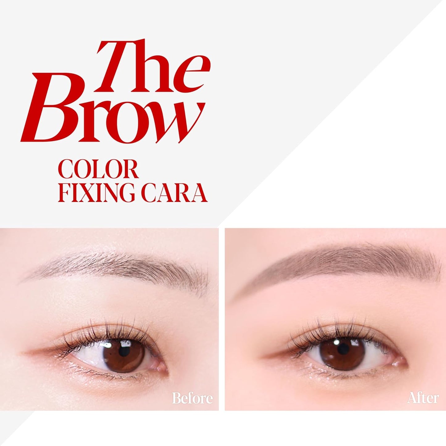 Espoir The Brow Color Fixing Cara #2 Taupe 0.1 fl oz | Easy Fixing without Clumping with Skinny Brush | Long Lasting Smudgeproof Eyebrow Mascara | Soft Mood Coloring Tinted Gel | Korean Eye Makeup