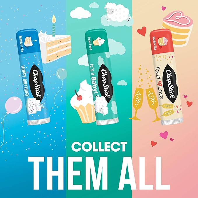 Chapstick Party Favor Lip Balm Gift Pack Toast to Love 10 Sticks 0.15 oz Each