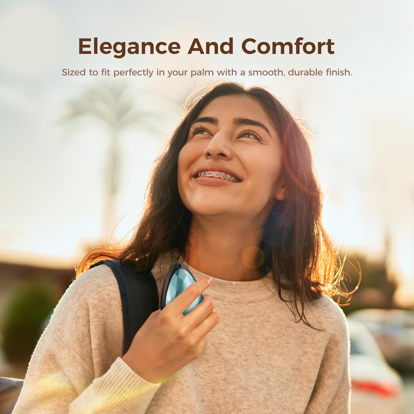 OCOOPA Women Rechargeable Hand Warmers 2 Pack, Portable, Stylish, Diamond-Shape Magnetic Electric Handwarmer, Reusable Pocket Heater, 2025 Tech Gifts for Christmas, Raynaud, Hiking, Camping, UT4 Rare