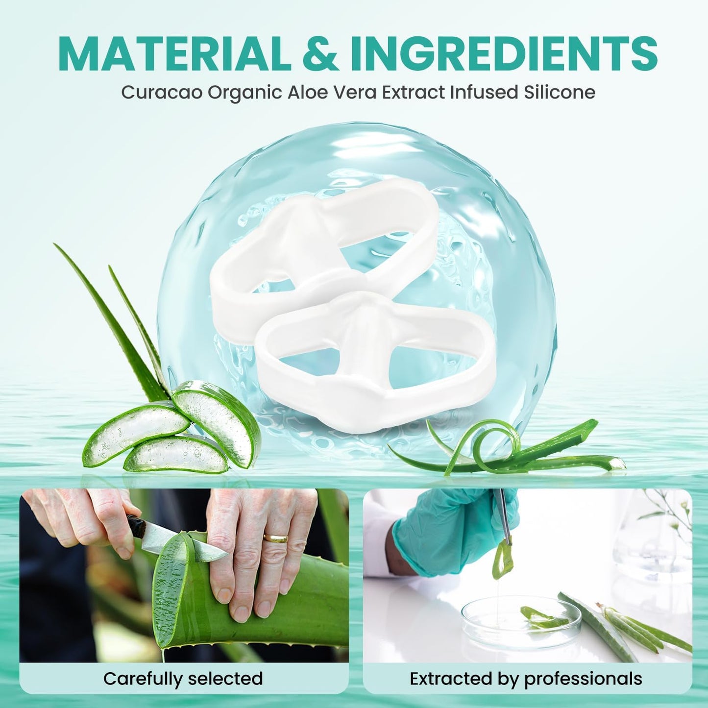 Welnove Pack of 12 Bunion Corrector, Toe Separators with 2 Loops, Big Toe Spacer Suitable for Bunion and Overlap Toe, Infused Aloe Vera Extract (Clear)