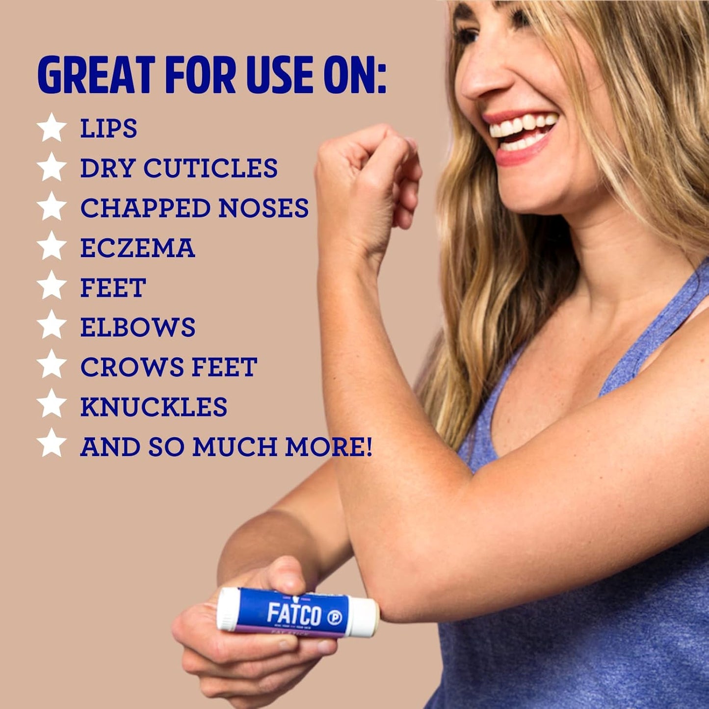 FATCO Fat Stick and All Purpose Moisturizing Stick for Dry Areas on your Face, Lips, and Body (Vanilla + Coffee, 2-Pack)