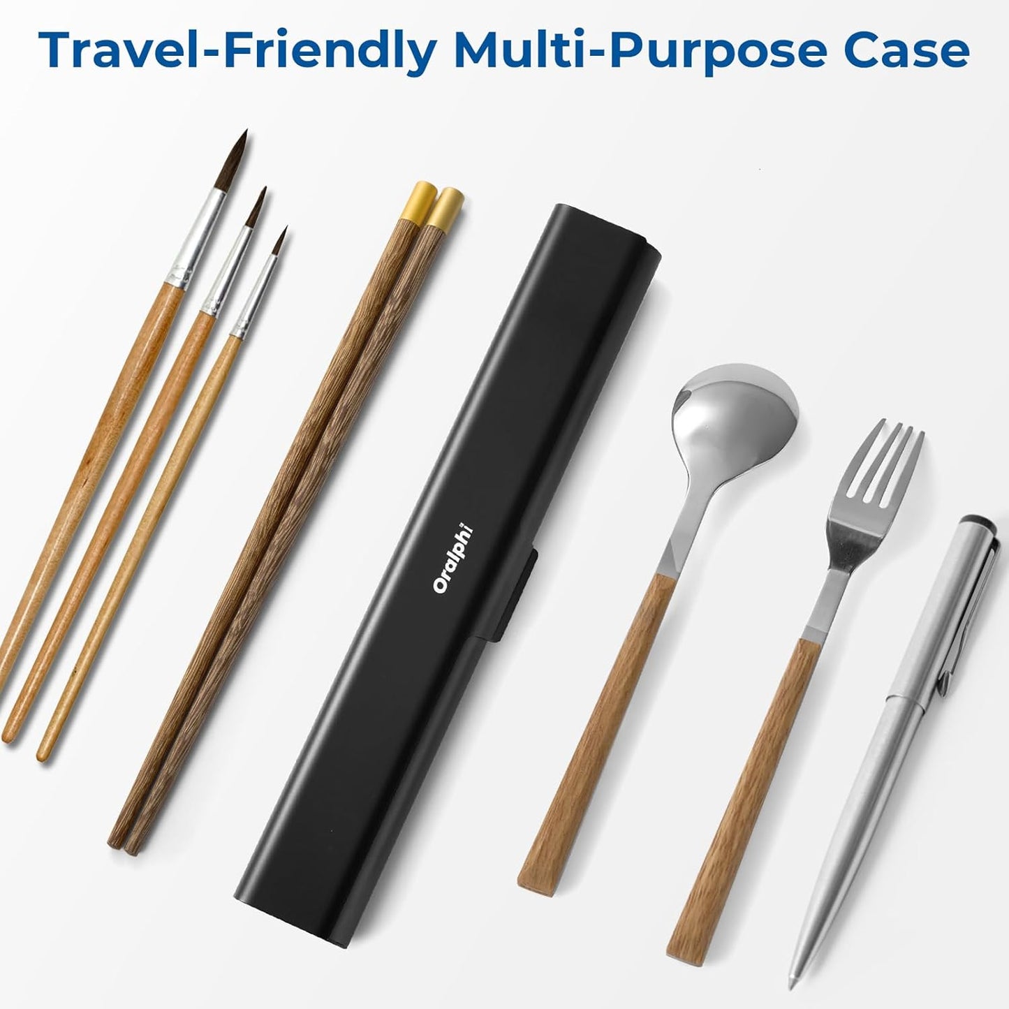 Aluminum Toothbrush Travel Case, Portable Travel Toothbrush Holder, Durable Manual Toothbrush Box Container for Traveling, Bathroom, Camping, Business Trip-Black