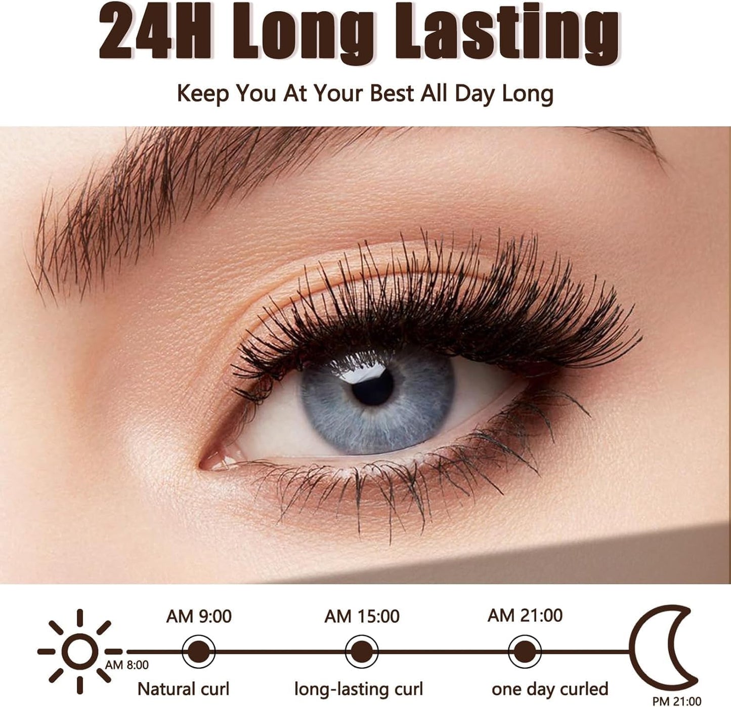 Heated Eyelash Curlers with Battery Indicator, Electric Eyelash Curler 3 Temperature Modes LED Display USB Rechargeable Makeup Tools, Heated Lash Curler Ideal Christmas Gift for Women (Pink)