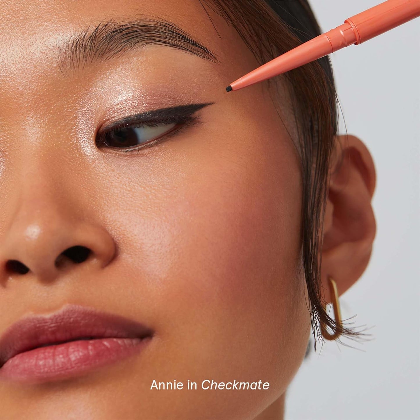 SOSHE Beauty - Waterproof Precision Eyeliner Refill | 1.5mm Smudge-Proof Gel Liner | Cruelty-Free, Certified Plastic Negative (Checkmate - True Black, REFILL)