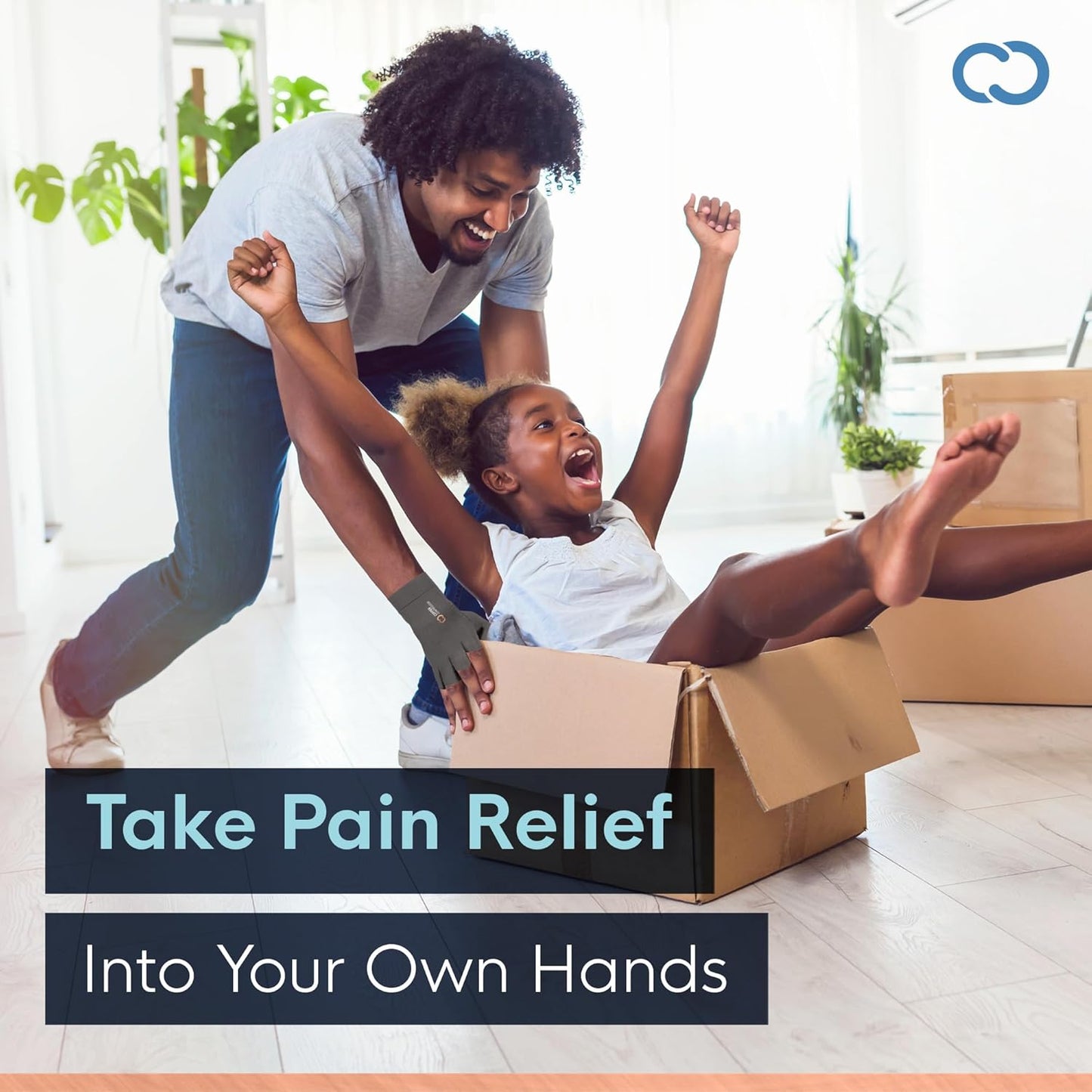 Copper Compression Arthritis Gloves | Fingerless Arthritis Carpal Tunnel Pain Relief for Men & Women | Hand Support Wrist Brace for Neuropathy, Rheumatoid, Tendonitis, Swelling, Crocheting, Typing Grey M