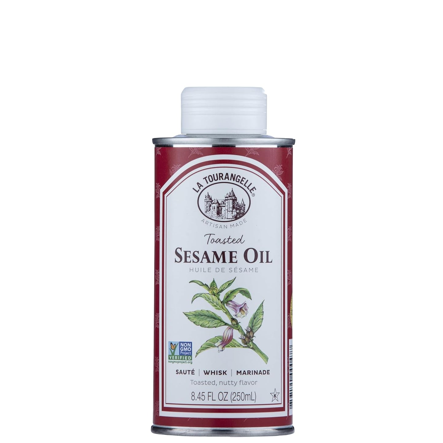 La Tourangelle, Toasted Sesame Oil, Great for Cooking, Add to Noodles, Stir-Fry, Vegetables, Vinaigrettes, and Marinades, 8.45 Fl Oz