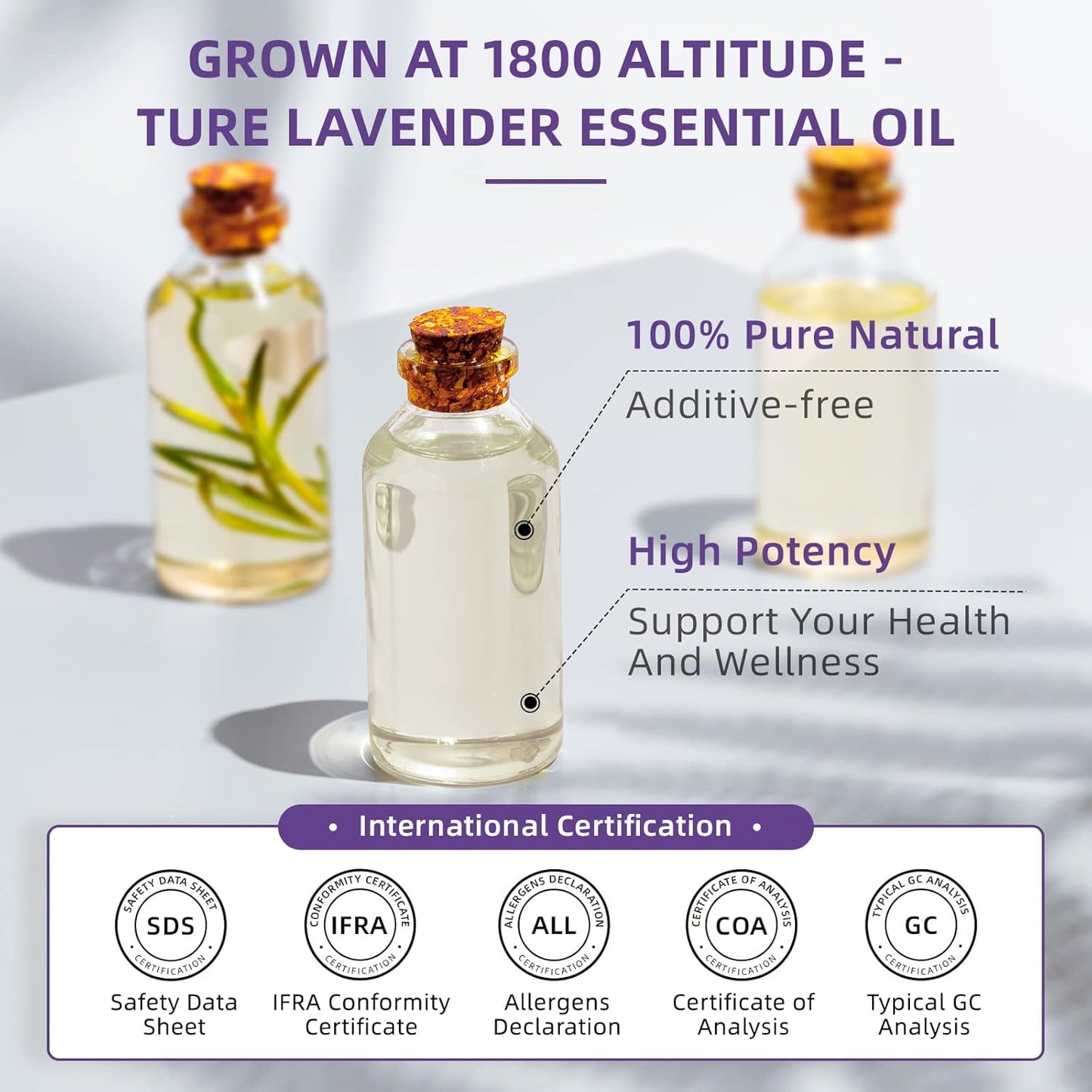 HIQILI 16 Ounces Lavender Essential Oil Pure, 100% Natural for Aromatherapy Diffuser, Skin Care, Hair, Includes Premium Glass Dropper-16 Fl Oz