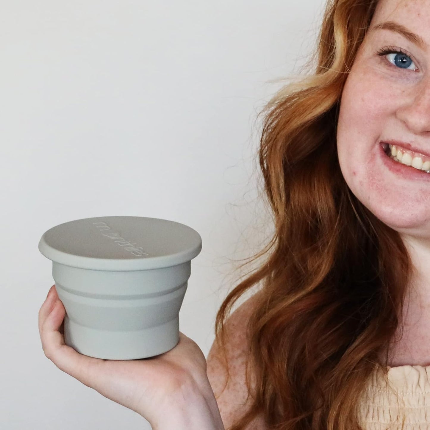 Menstrual Cup Sterilizer, Period Disc Cleaner, Period Cup or Menstrual Disk Travel Wash Case, Multi-Use Shaker for Cleaning or Storage Container, Reusable Menstral Sanitizer (Grey)