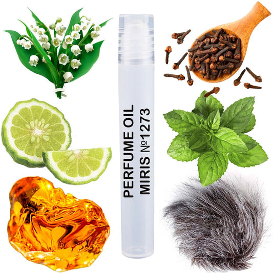 MIRIS Perfume Oil No. 1273, Inspired by Double Whisk, Long-Lasting Men Roll-On, Rollerball 0.34 Fl Oz / 10 ml