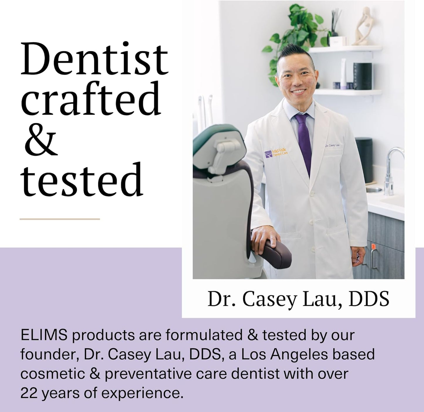 Elims Nano Hydroxyapatite Toothpaste – Fluoride-Free, Xylitol Remineralizing, Whitening Toothpaste for Sensitive Teeth, SLS-Free, Lavender Vanilla Mint Favlor for Adults & Kids, 4oz