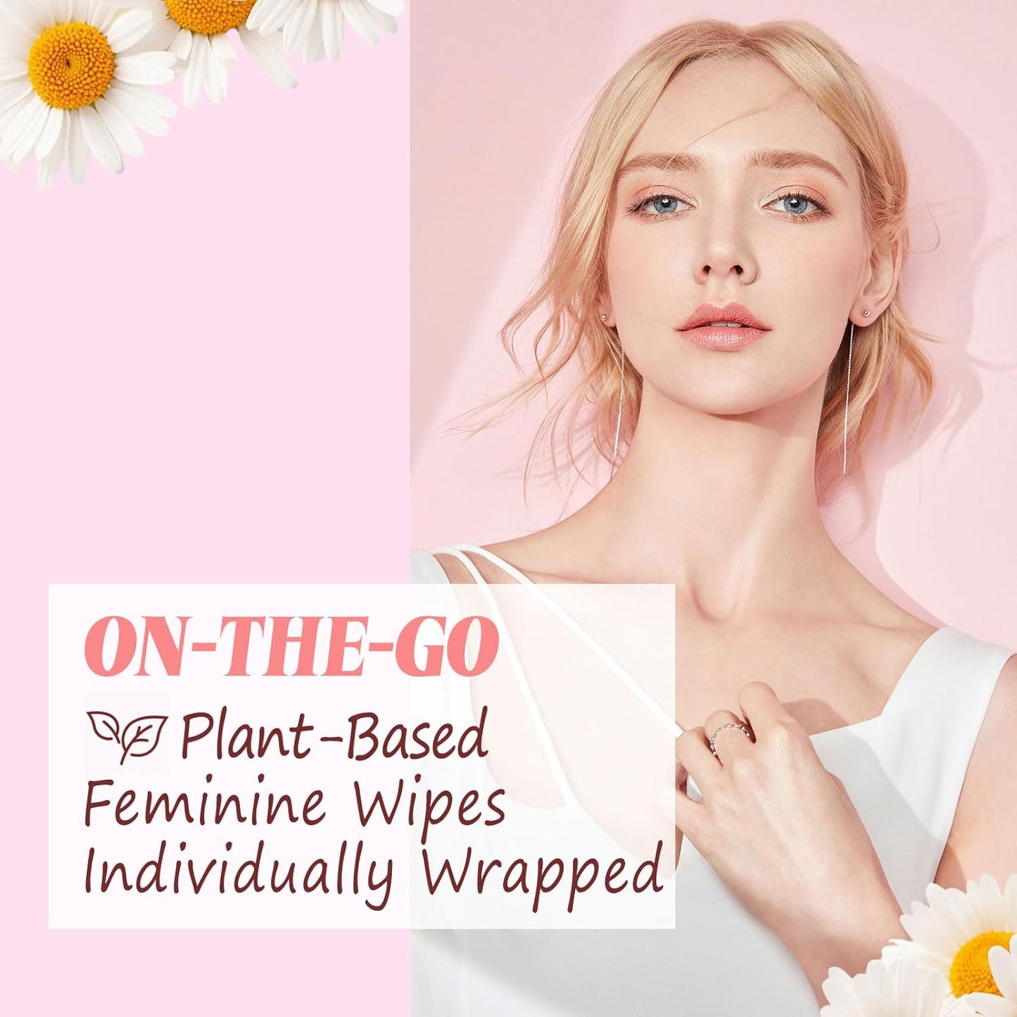 Feminine Wipes Individually Wrapped, Flushable Wipes Travel,Travel Wipes for Women,Feminine Care Wet Wipes Travel Size Vaginal Wipes for Adult, Girl and Homeless 150