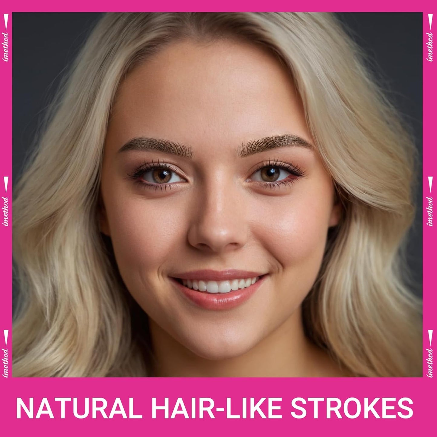 iMethod Eyebrow Pen - Eyebrow Pencil Magic 2-in-1 Eye Brow Pencils for Women with 4-Fork-Tip and Precise Brush-Tip Create Natural Hair-Like Brows, Last All Day, Microblading Eyebrow Pen, Black