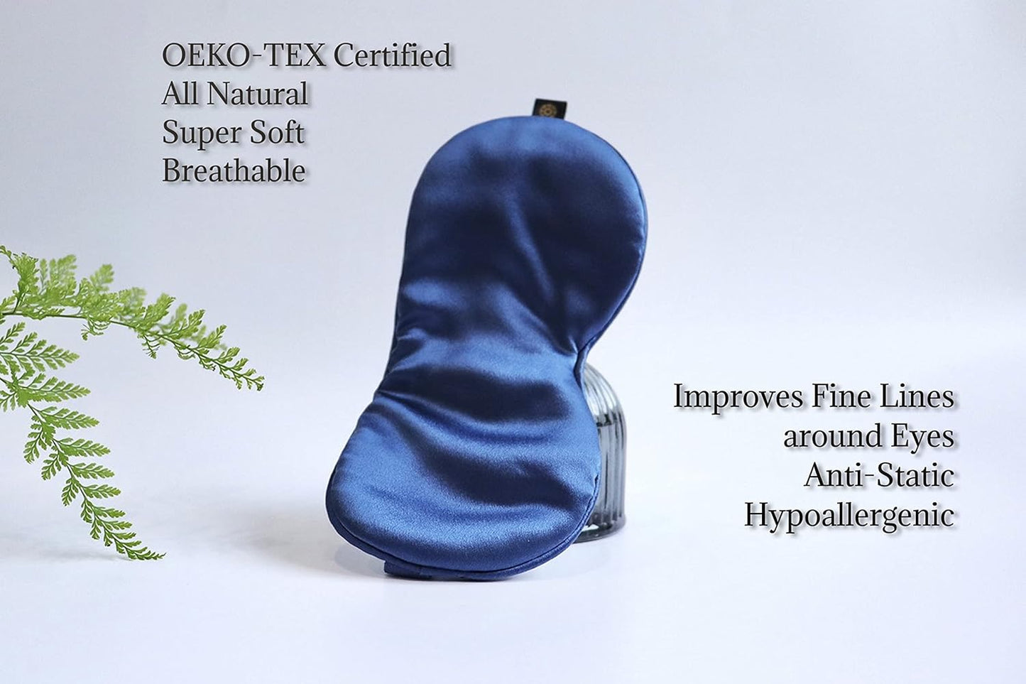 Premium 25 Momme Mulberry Silk Eye Mask for Sleeping (Ocean)