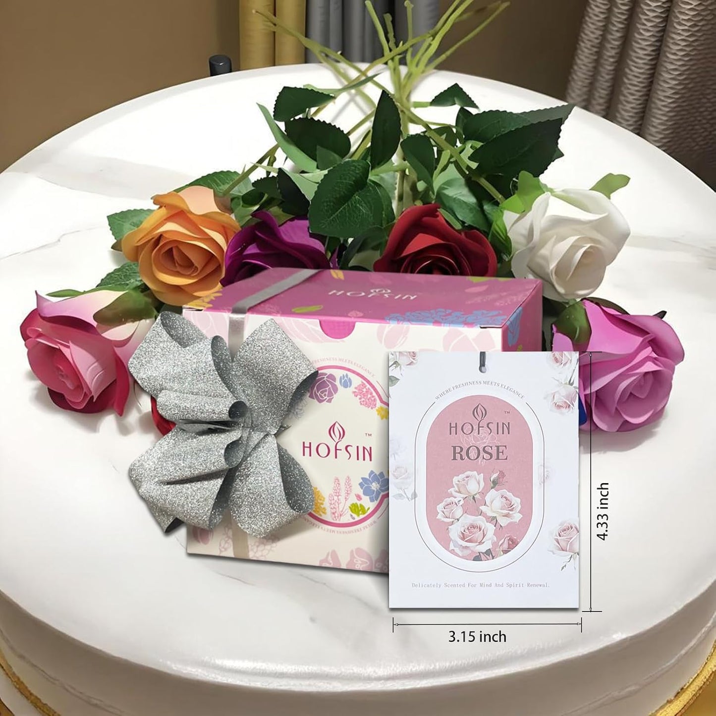 12 Packs Floral Scented Sachets for Drawer and Closet, Long-Lasting Air Freshener Sachets Bags Drawer deodorizers Fresh Scents, Home Fragrance for Lover(Floral 6 Scent)