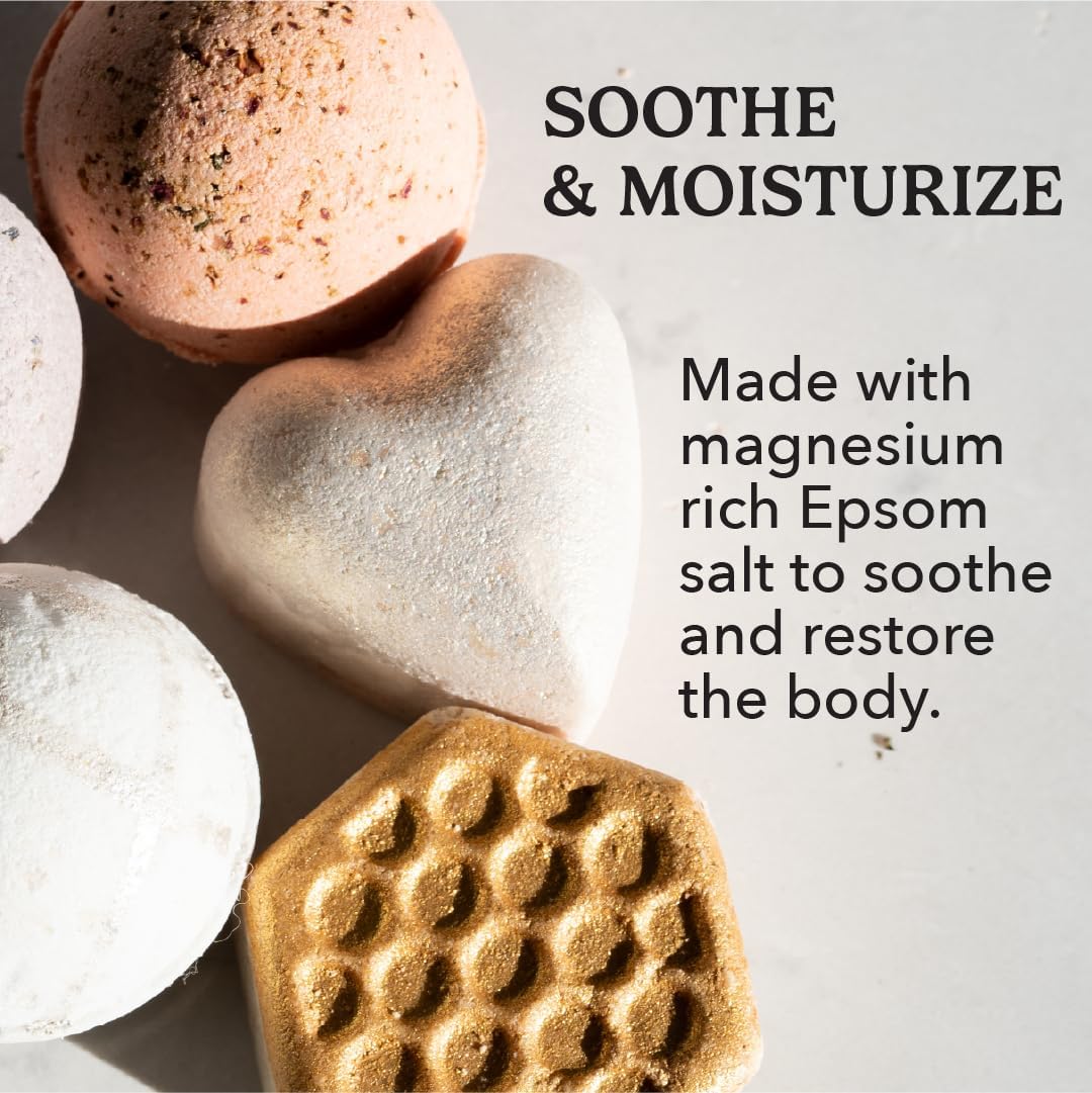 PACHA SOAP Co. Froth Bath Bomb, Pacha Peaces, Uplift, 2-Pack (8-Pieces) - Scents of Almond, Coconut, and Patchouli, & Lemongrass - Nourishing, Moisturizing, Naturally Derived & Handcrafted in The USA