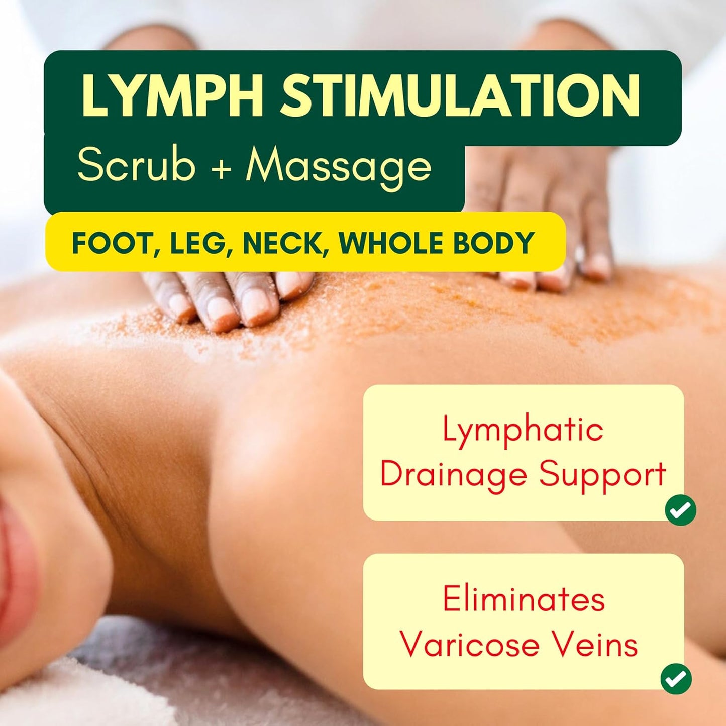 Ginger Body Scrub with AHA/BHA – Lymphatic Drainage, Exfoliating, Anti-Cellulite, Skin Firming, Underarm Detox