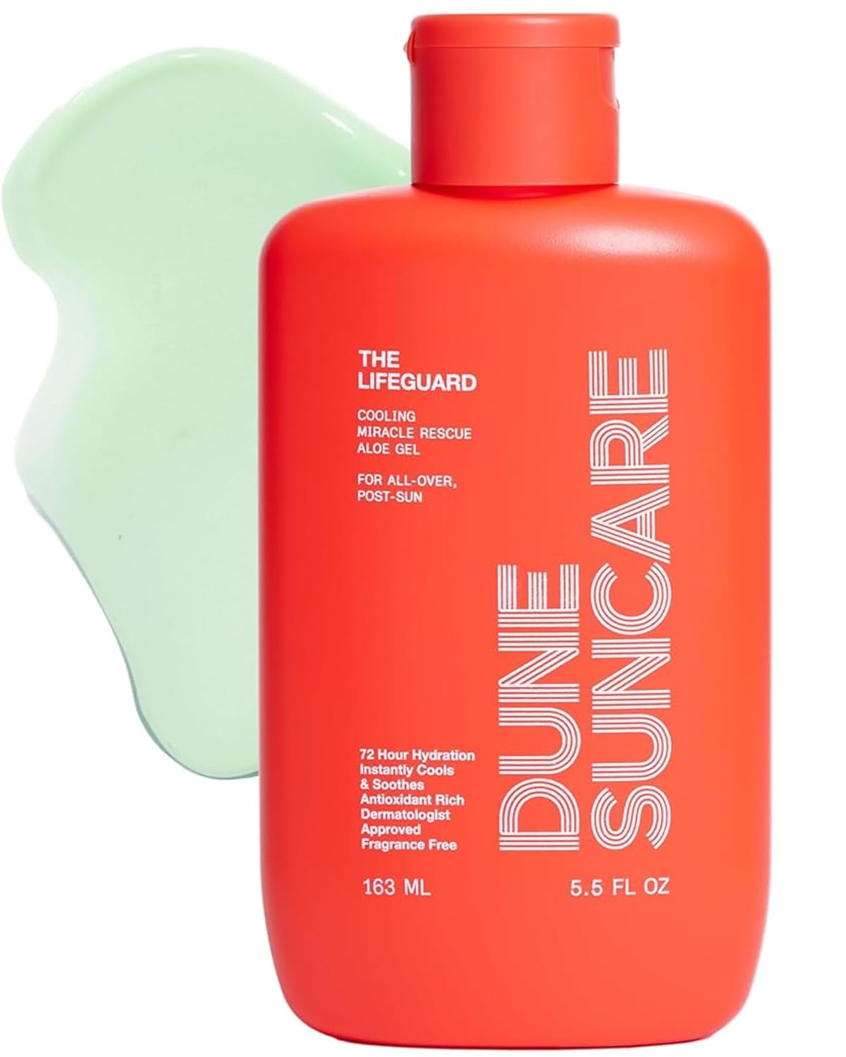 The Lifeguard Aloe Vera Sunburn Gel – After Sun Protection for Sunburn Relief with Minty Cooling – Fast-Absorbing Formula for Sun-Exposed Skin – Vegan, Non-Sticky, Hydrating Formula (5.5 Fl Oz)