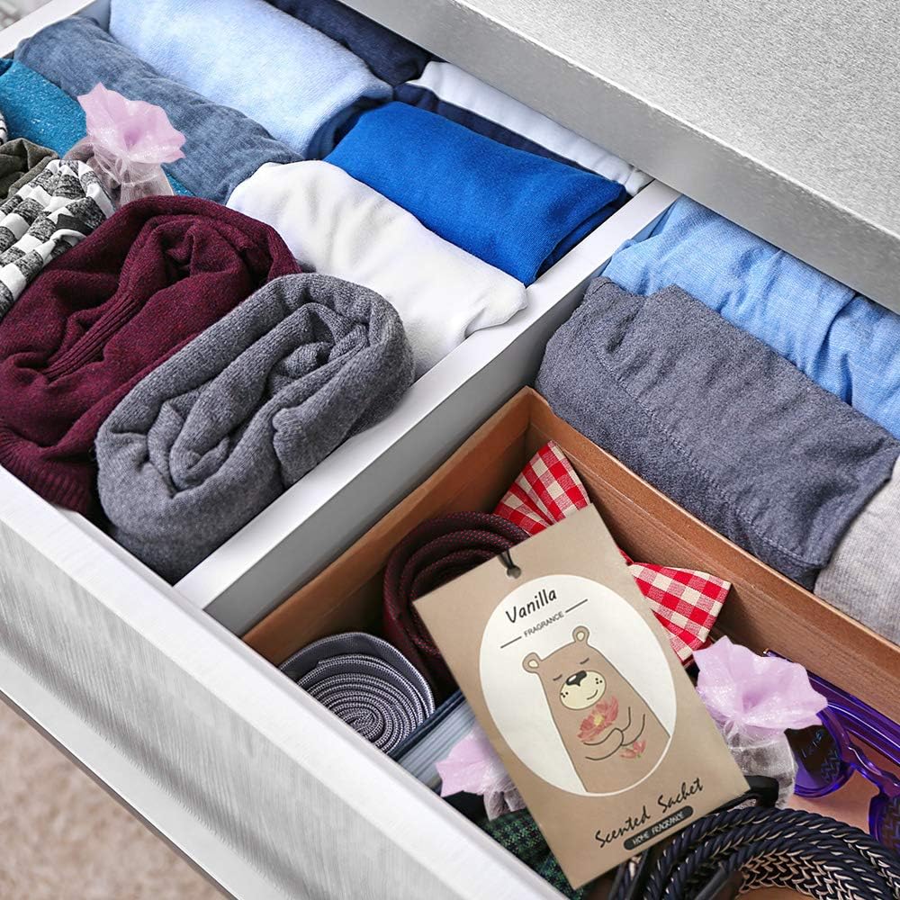 13 Scents Scented Sachets for Drawers and Closets Air Freshener Home Fragrance Sachet Total 14 Packs Gift Box