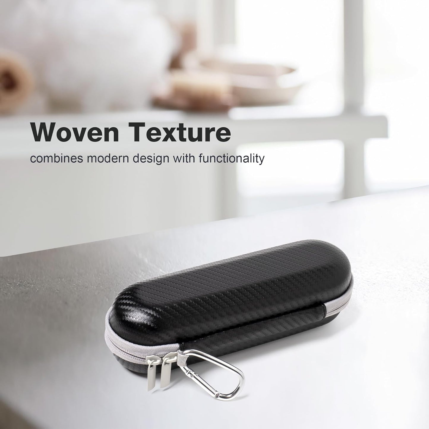 Nincha Hard Shell Electric Toothbrush Case - for Oral-B iO/Pro/Smart Series, Philips Sonicare Electric Toothbrush, Bigger Size Travel Case Fits all Powered Toothbrushes and Accessories Black