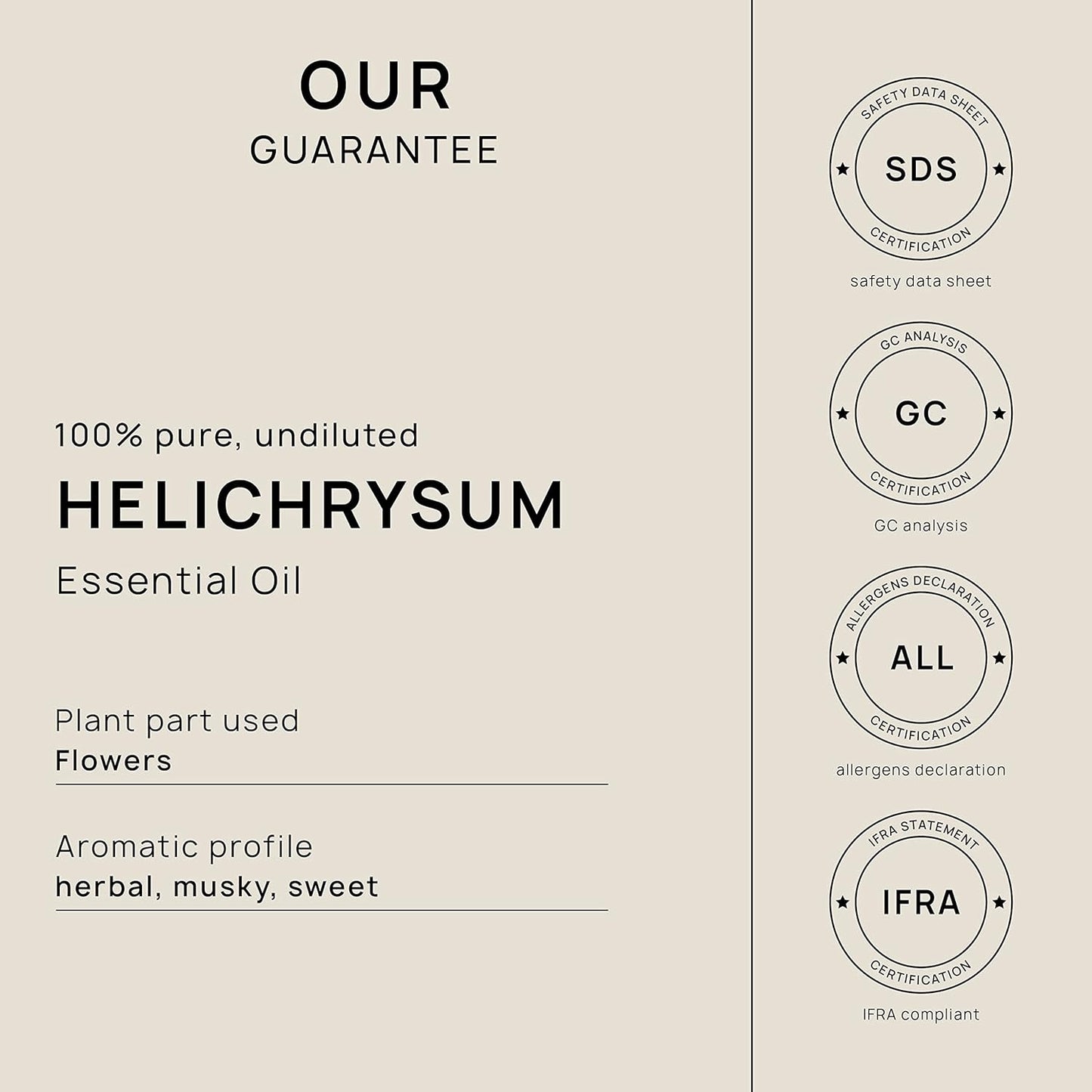 VINEVIDA Helichrysum Essential Oil 32 oz - Undiluted Helichrysum Oil 32 oz - Helichrysum Candle Oil Scent - DIY Candle Scents Candlemaking - Bulk Essential Oil Soap Making Safe Skin 946.36 ml