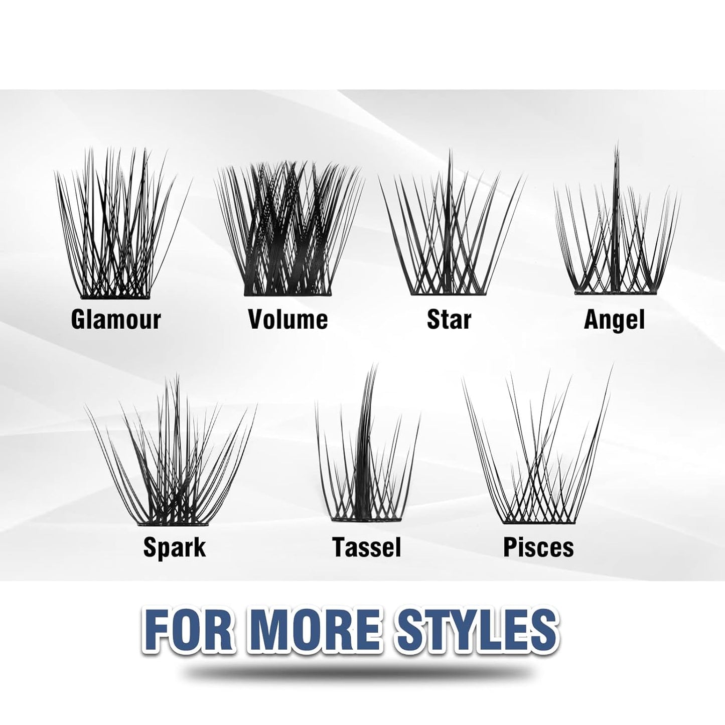 Lash Clusters 80 Clusters DIY Eyelash Extension Volume Lightweight Comfortable Handmade Reusable Individual Lashes False Eyelashes DIY at Home (Volume-14mm)