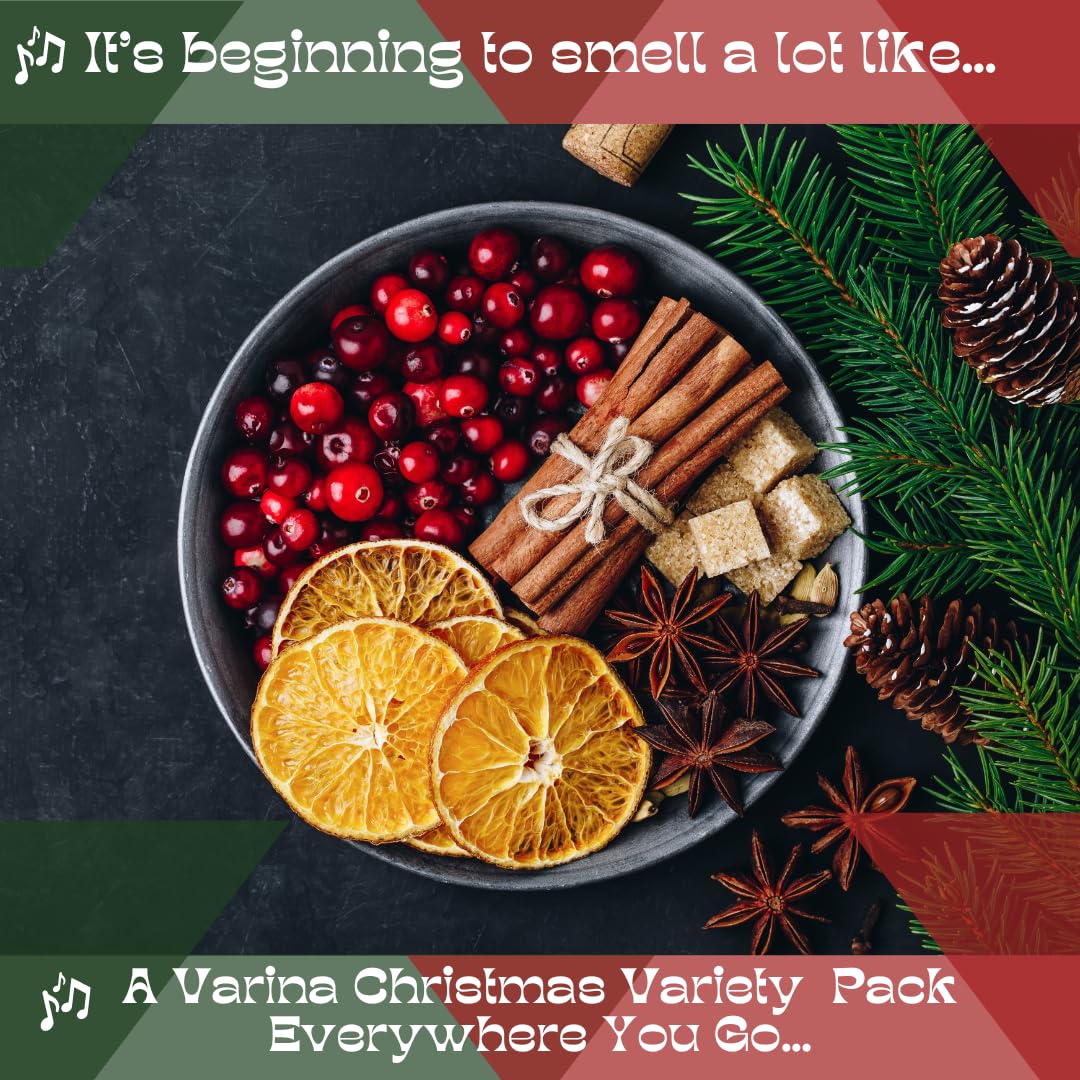 Varina Christmas Variety Bar Soap - Gentle Cleansing for Sensitive Skin - 5 Pack - Experience Healthy and Glowing Skin