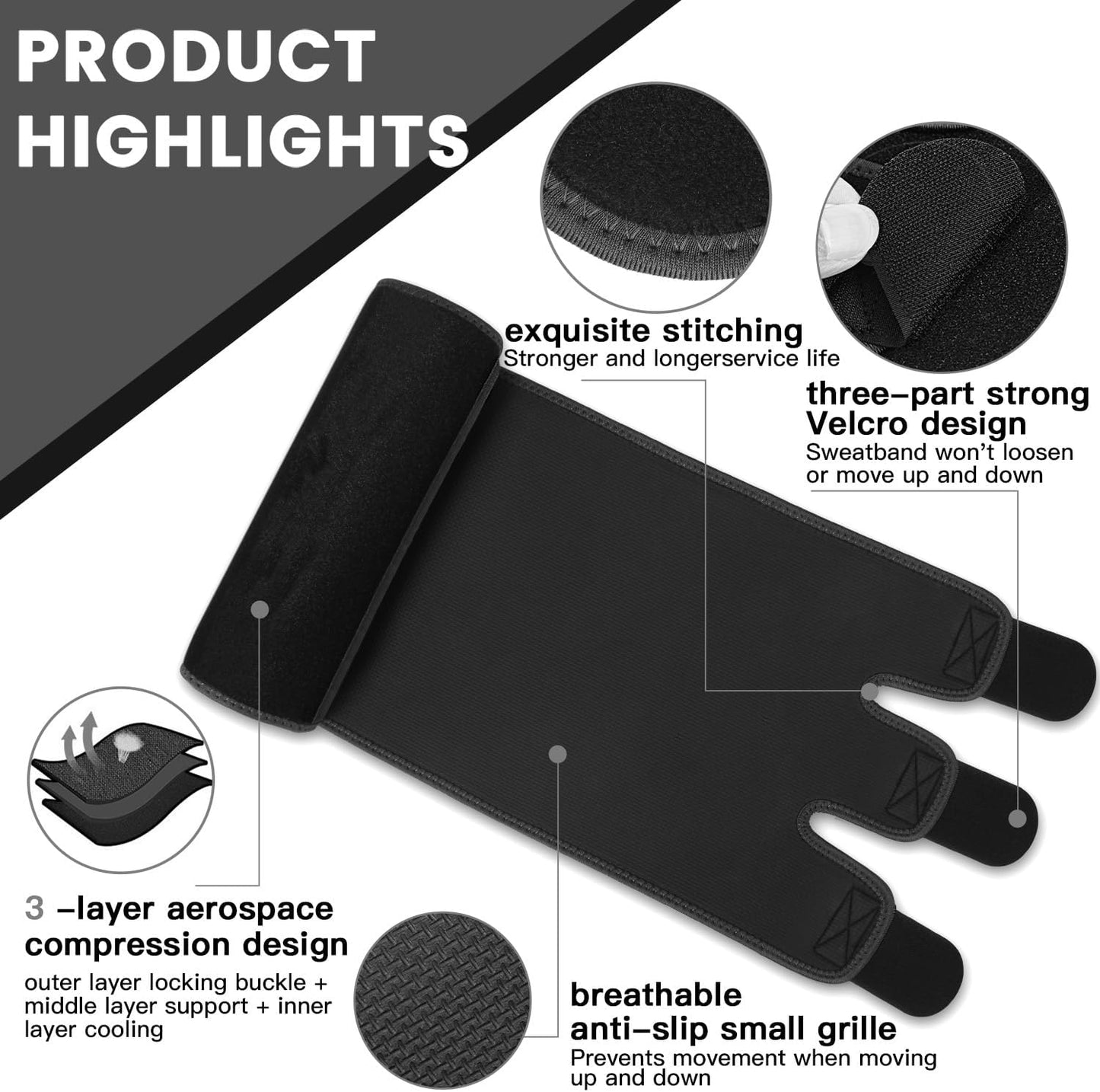 RIYA Waist Trimmer Sweat Waist Trainer for Women and Men Waist Sweat Belt Band Belly Stomach Wrap