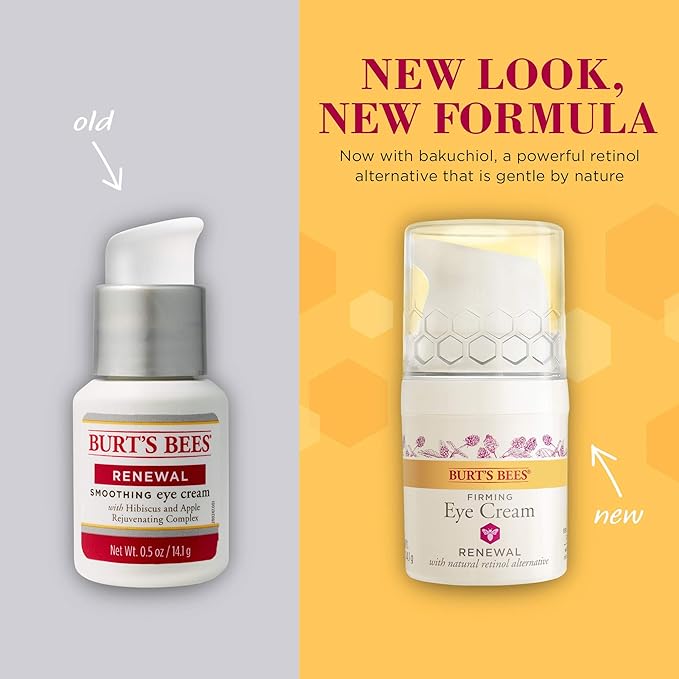 Burt's Bees Renewal Smoothing Eye Cream, Firming Eye Cream, 0.58 Ounce