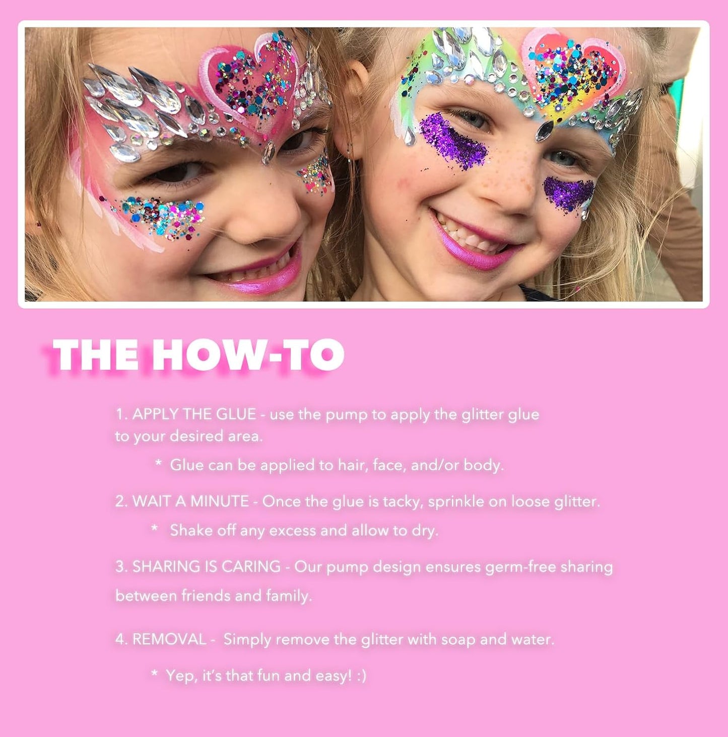 10 ML Quick Dry - Cosmetic Glitter Glue - Electric Bliss Beauty - Face & Body Chunky Glitter Glue Adhesive Body Cosmetic Makeup