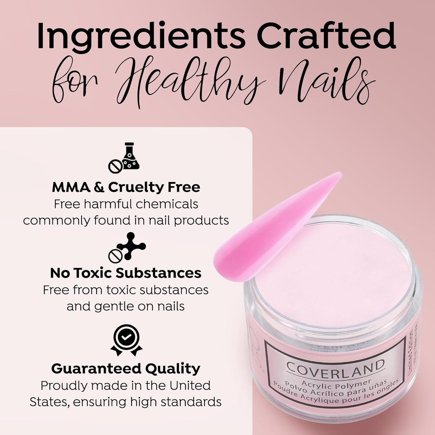 Coverland Acrylic Powder 3.5oz "Amore Mio" - Limited Edition