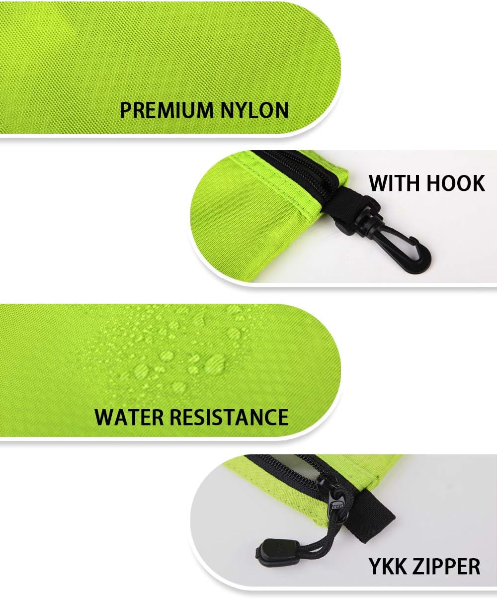 GOX Small Toiletry Bag for Men Bulk Cosmetic Bag Dopp Kit Carry On Zipper Pouch Organization Nylon Small Packing Sack Waterproof