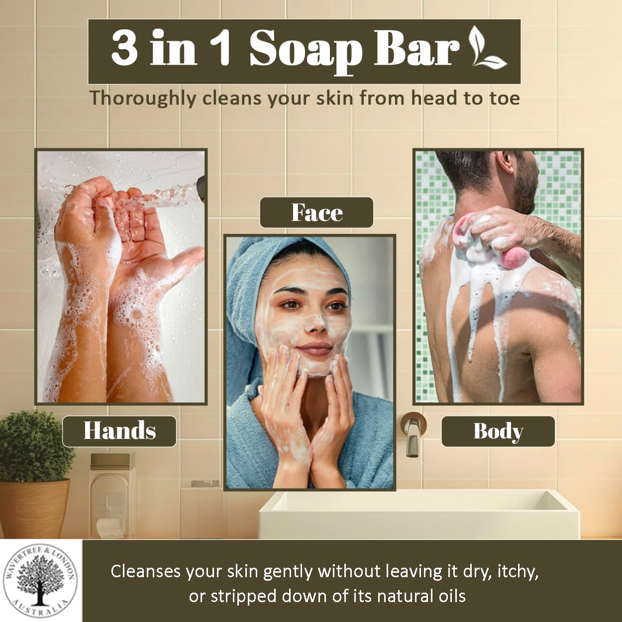 Wavertree & London Assorted Fruity flavors (8 Bars), 7oz Moisturizing Natural Soap Bars, French -Milled and enriched with Shea Butter