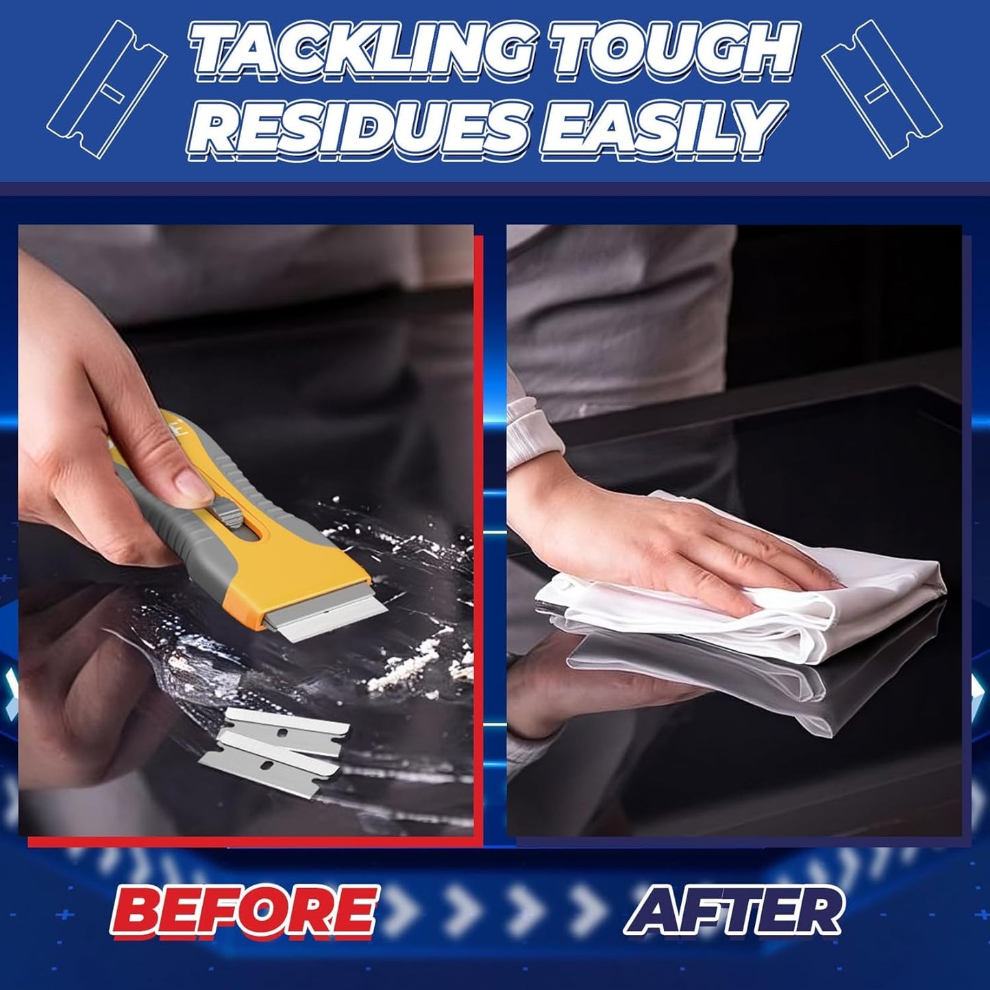 DIYSELF 1000-Piece High Carbon Steel Single Edge Razor Blades