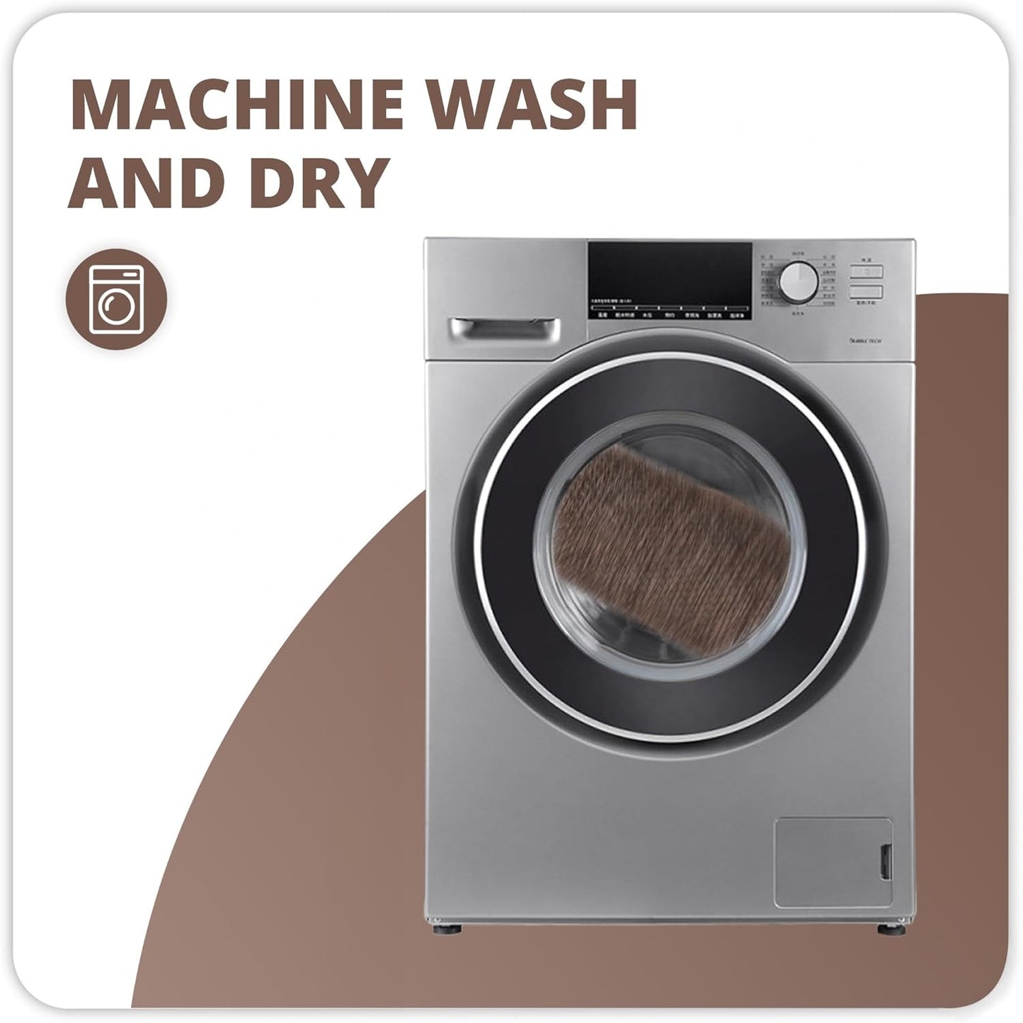 Bath Mat,Ultra Thin Bathroom Runner Rugs,Large Bath Mats for Bathroom,Quick Dry,Non-Slip,Machine Washable,Low Pile,Bath Rug,Shower Outside,Sink,Home Decor Accessories.Brown,1'9"x3'11"（21x47inch）