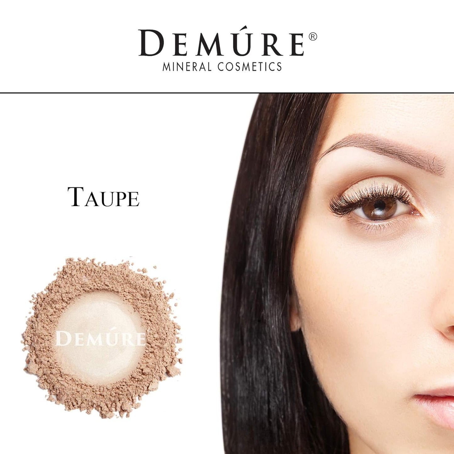Demure Mineral Make Up Eye Shadow (Taupe), Matte Eyeshadow, Loose Powder, Eye Makeup, Professional Makeup