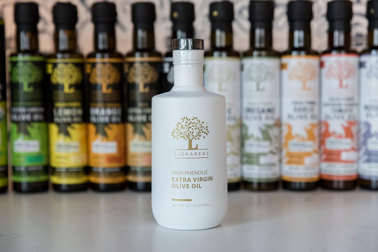 Rx High Phenolic Extra Virgin Olive Oil – Cold Pressed, Rich in Oleocanthal, Naturally High in Antioxidants, Bold Flavor – 375mL Bottle