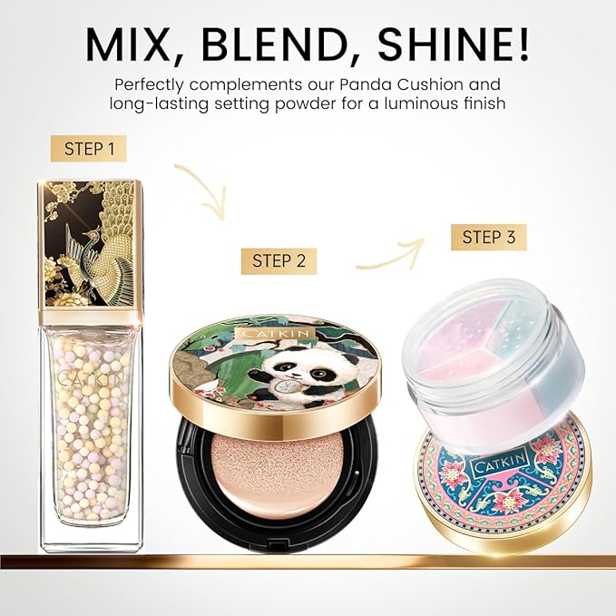 CATKIN Skin Tone Corrector Makeup Primer, Isolation Cream, 3 IN 1 Skin Tone Correcting, 73% Moisturizing Essence, Oil Control Primer For Flawless & Poreless Face Makeup Base Oil Free Formula