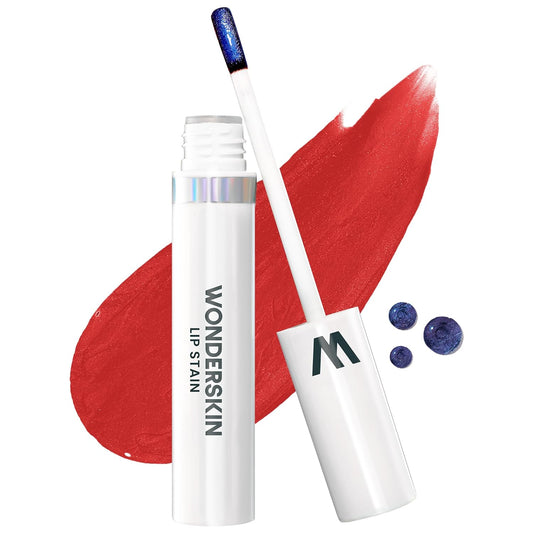 Wonderskin Wonder Blading All Day Lip Stain Peel Off Masque - Long Lasting, Waterproof and Transfer Proof Red Lip Tint, Matte Finish Peel Off Makeup (Hayley Masque)