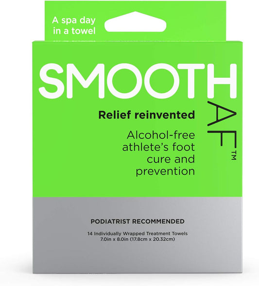 Athlete’s Foot Wipes (14 Count), Ringworm Treatment for Humans, Jock Itch Treatment: Tolnaftate 1% Antifungal Prevents, Relieves: Itching, Burning, Smelly Feet. Clinically Proven, Alcohol-Free