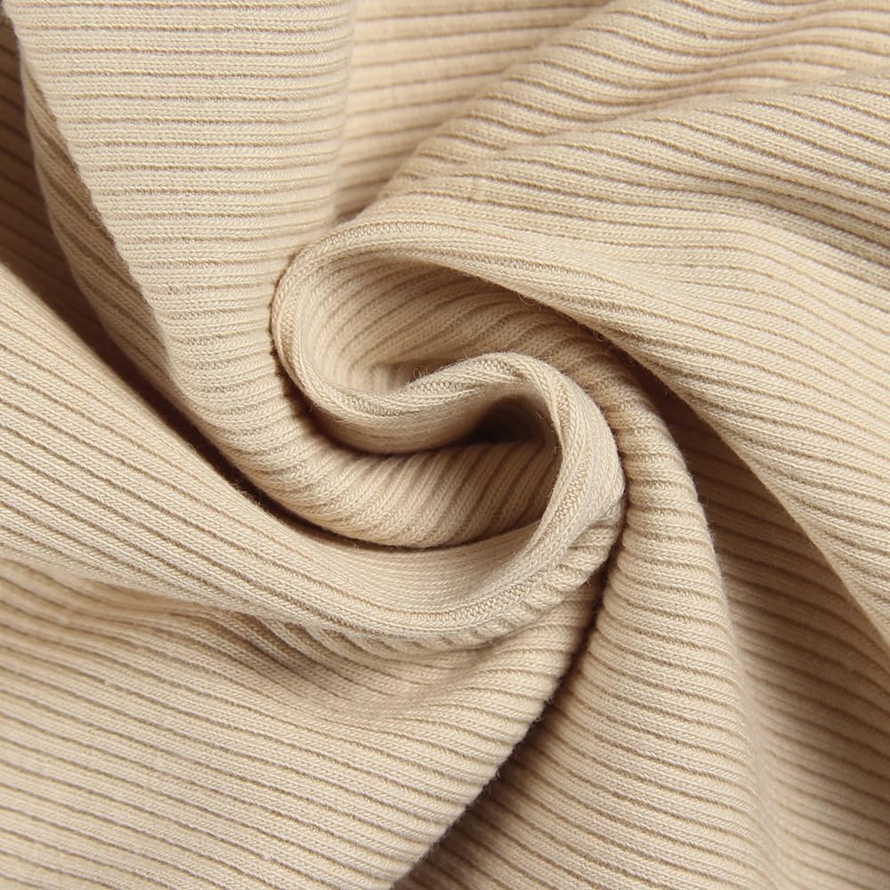 GEMBERA Womens Sleeveless Racerback High Neck Casual Basic Cotton Ribbed Fitted Tank Top