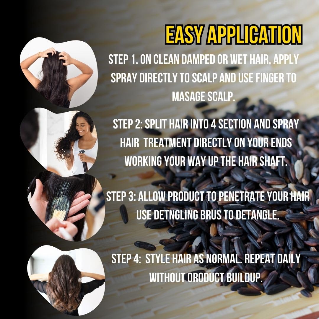 Rice Water for Hair Growth, Rice Water, Rice Water Spray, Rice Water for Hair, Rice Water Spray (4 OUNCES)