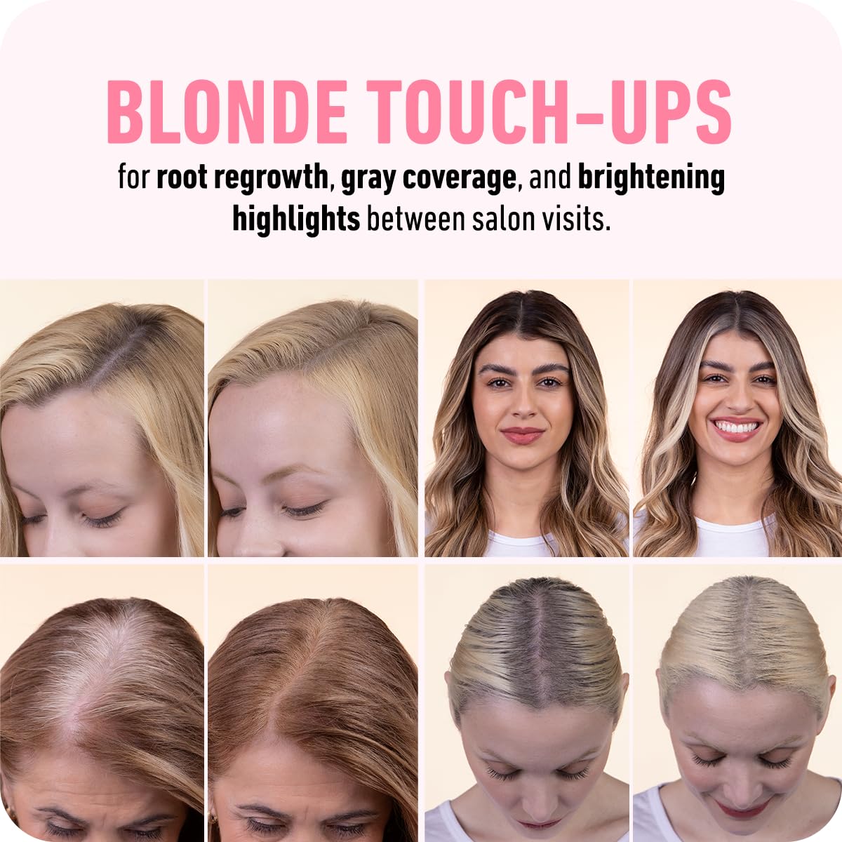 BOLDIFY Hairline Powder (LARGE, 10g) - Root Touch Up Hair Color for Gray Coverage - Bald Spot Concealing Hair Powder for Women & Men - 48-Hour Stain-Proof - White